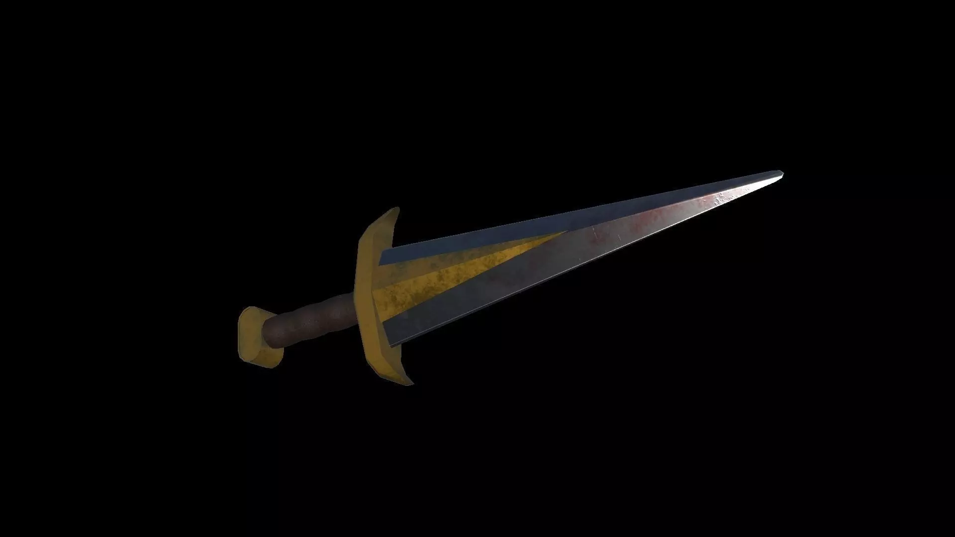 PBR Blade sword Free low-poly 3D model_0