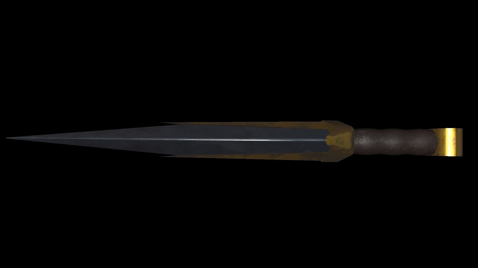 PBR Blade sword Free low-poly 3D model_2