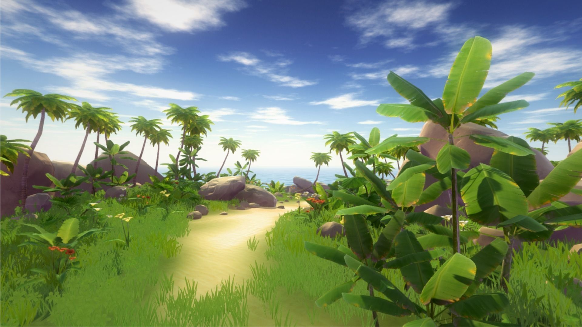 Tropical Environment Pack Low-poly 3D model_2