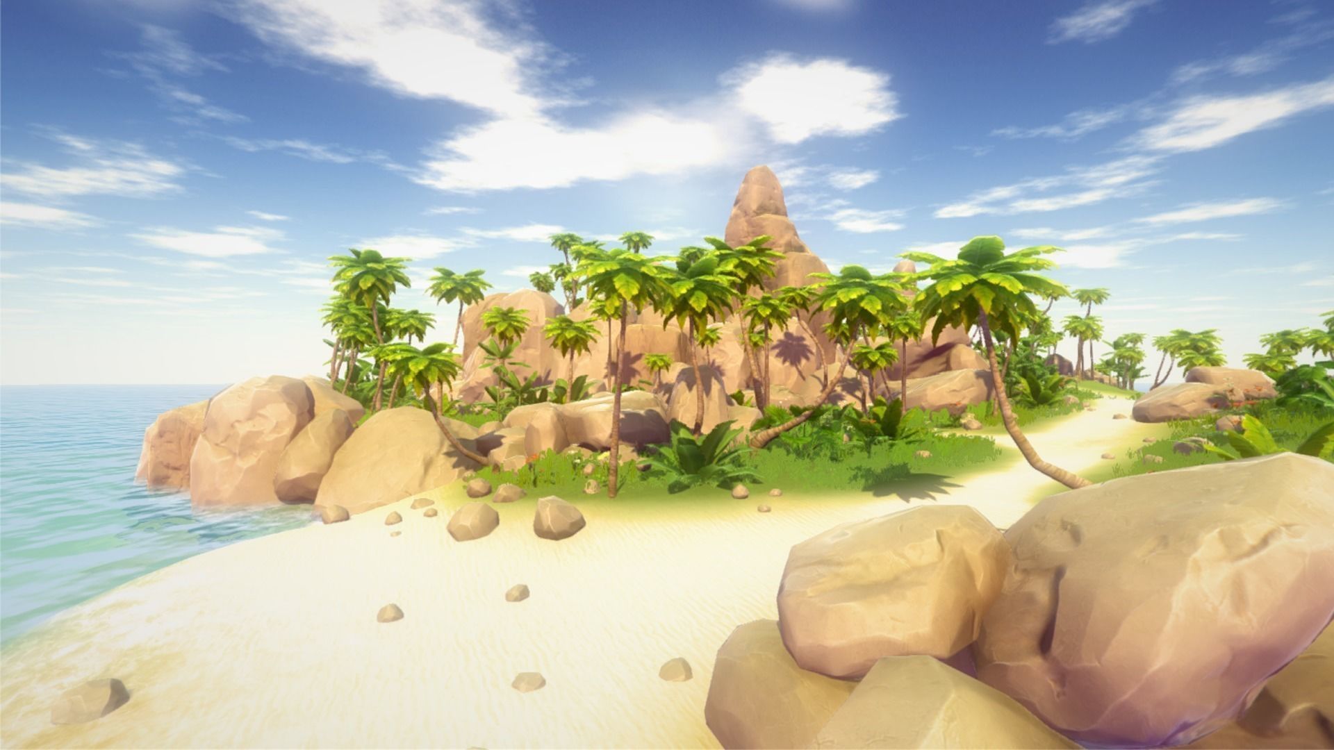 Tropical Environment Pack Low-poly 3D model_0