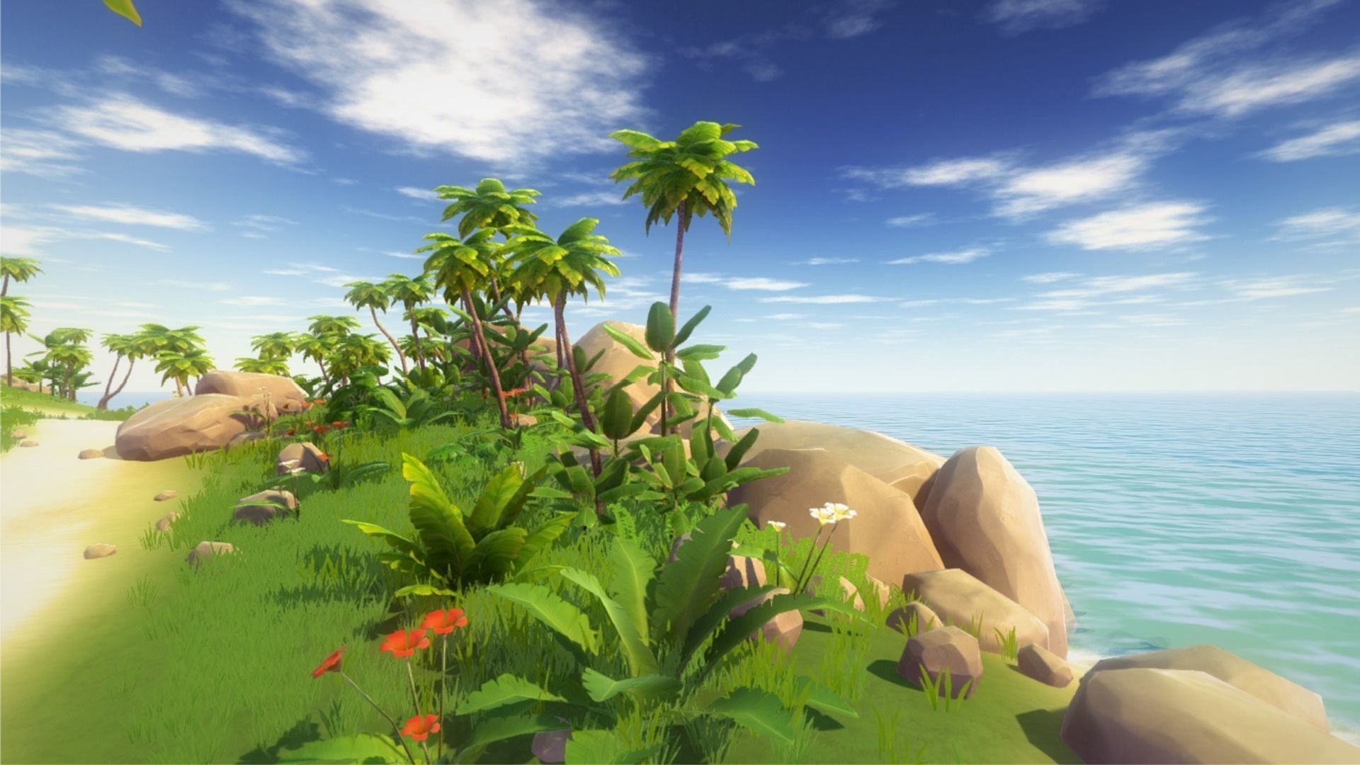 Tropical Environment Pack Low-poly 3D model_3