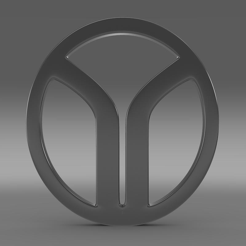 Yugo Logo 3D model_2