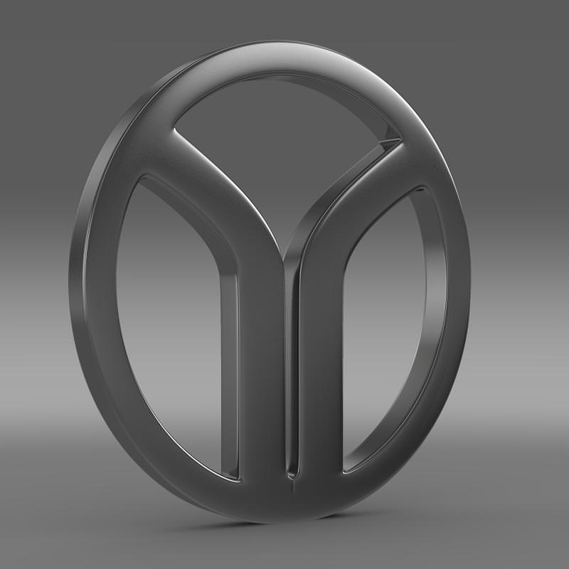 Yugo Logo 3D model_1