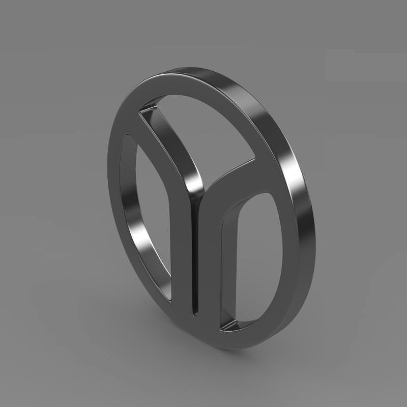 Yugo Logo 3D model_3