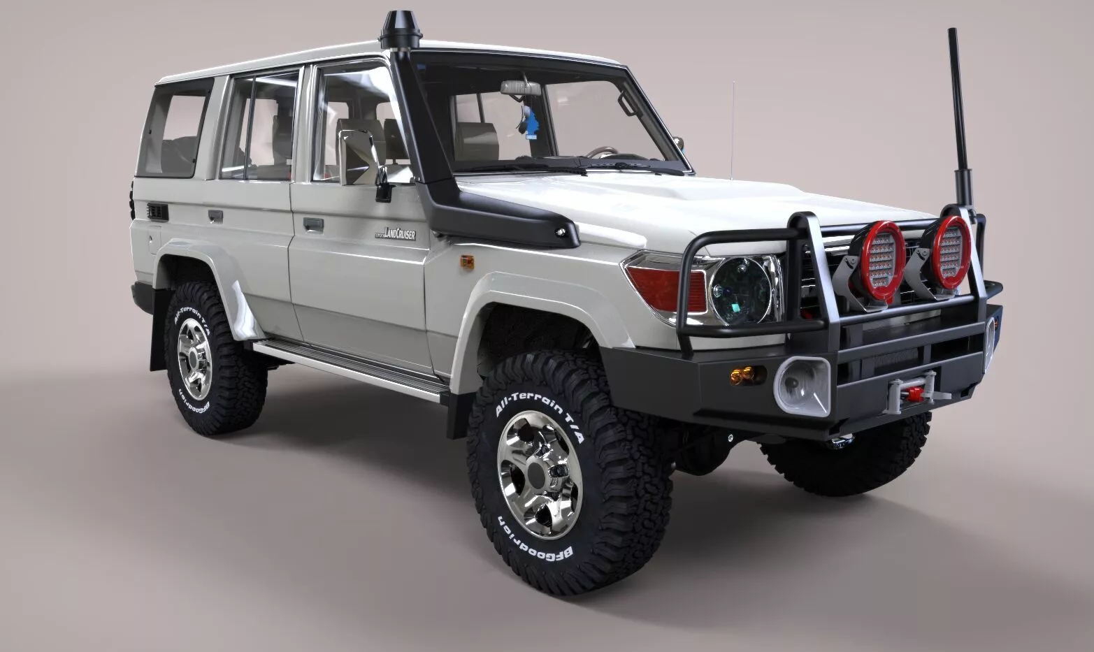 Toyota Land Cruiser Stoks ARB Low-poly 3D model