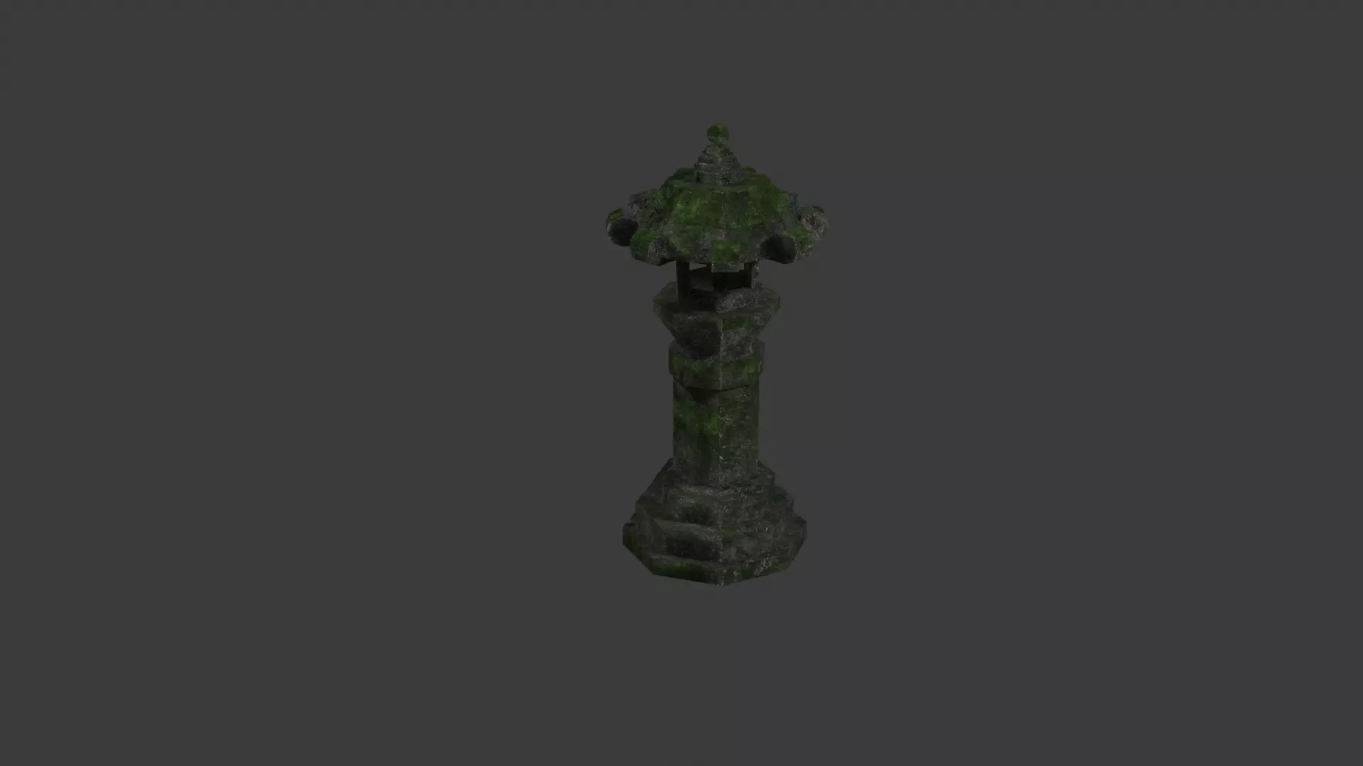 Asian Stone Lantern Free low-poly 3D model