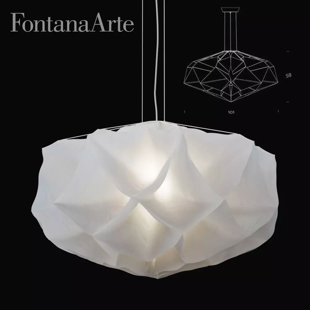 FontanaArte Albedo Chandelier 3D model_0
