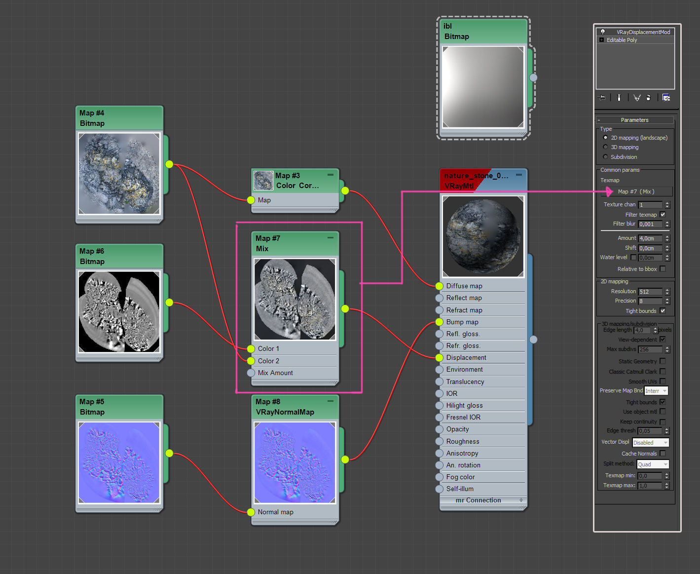 3d scanned stone cliff 001 3D model_5