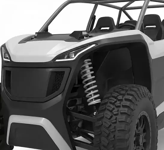 Nikola NZT UTV Low-poly 3D model 2