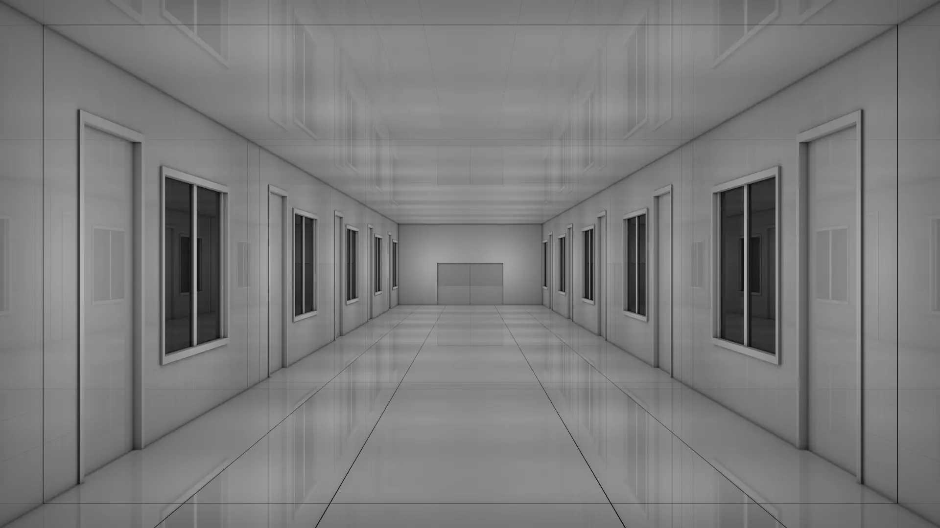 Apartment Corridor 3D model