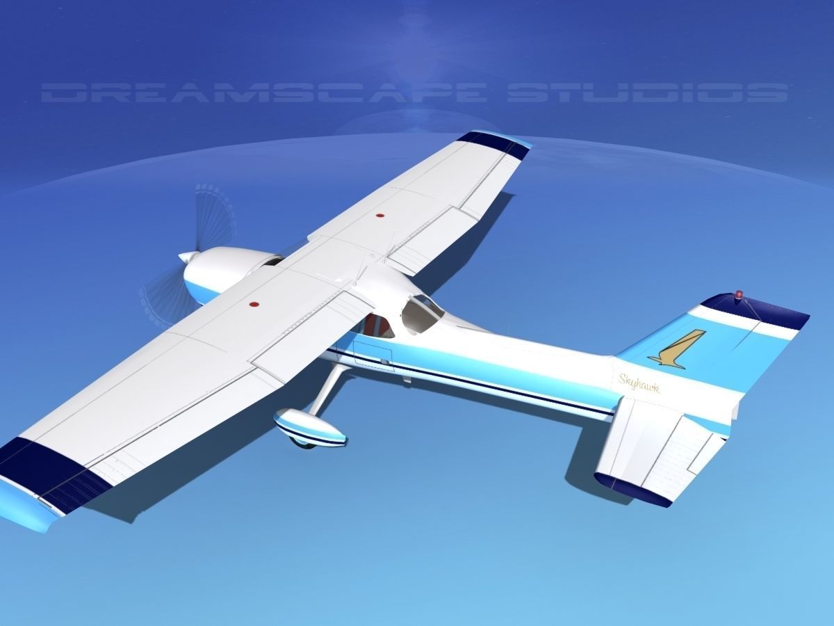 Cessna 172 Skyhawk 1976 V05 3D model_8