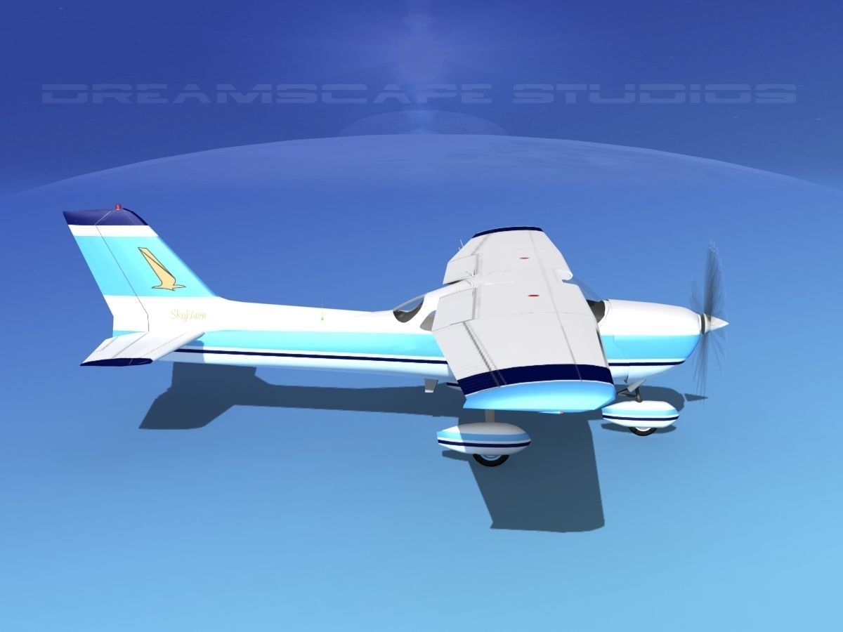 Cessna 172 Skyhawk 1976 V05 3D model_4