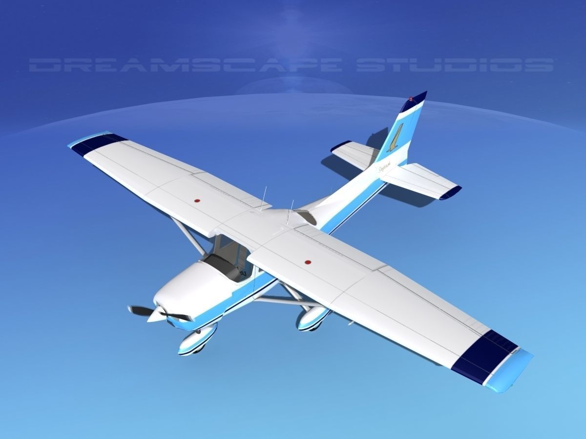 Cessna 172 Skyhawk 1976 V05 3D model_10