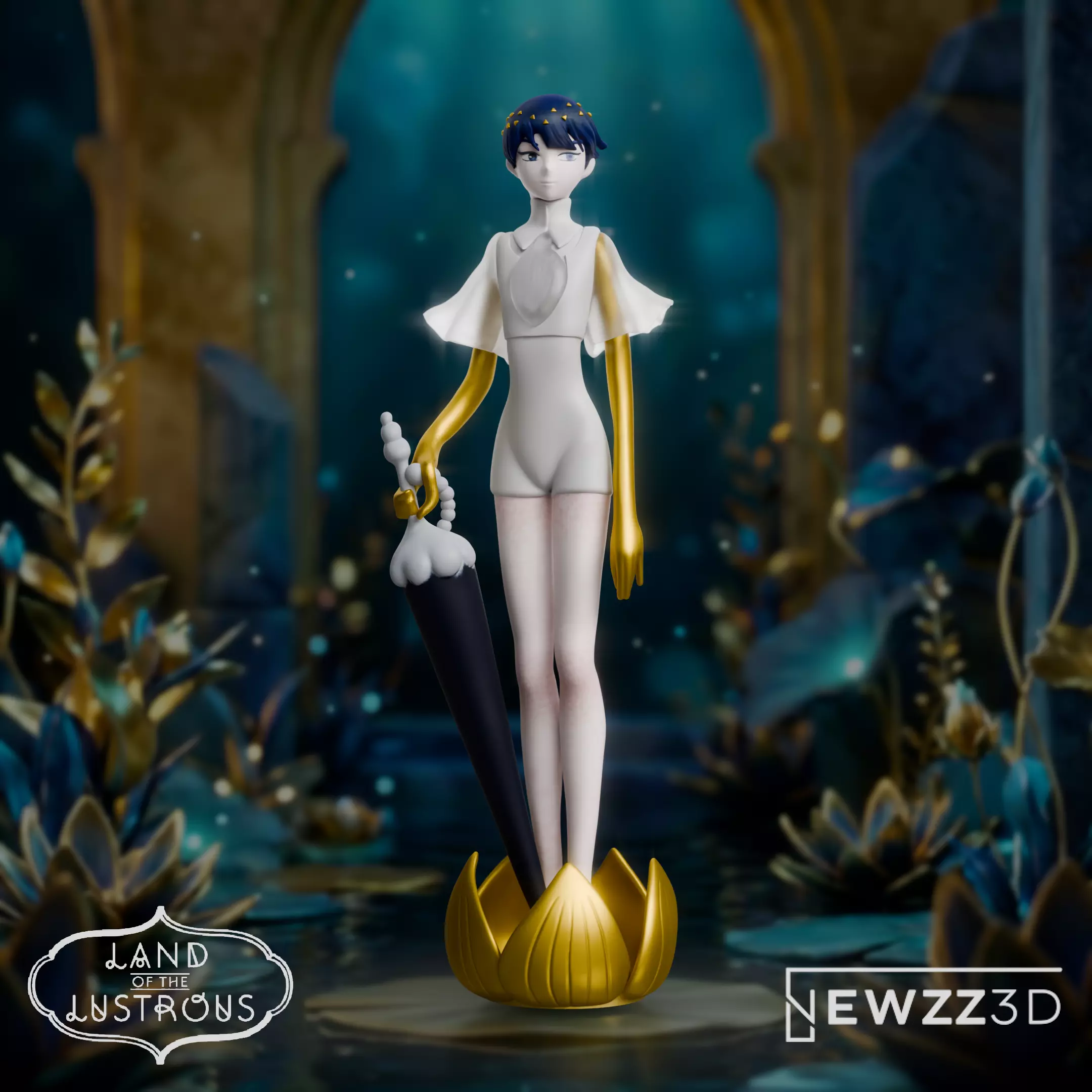 Phosphophyllite - Land of the Lustrous STL - Houseki no Kuni 3D print model