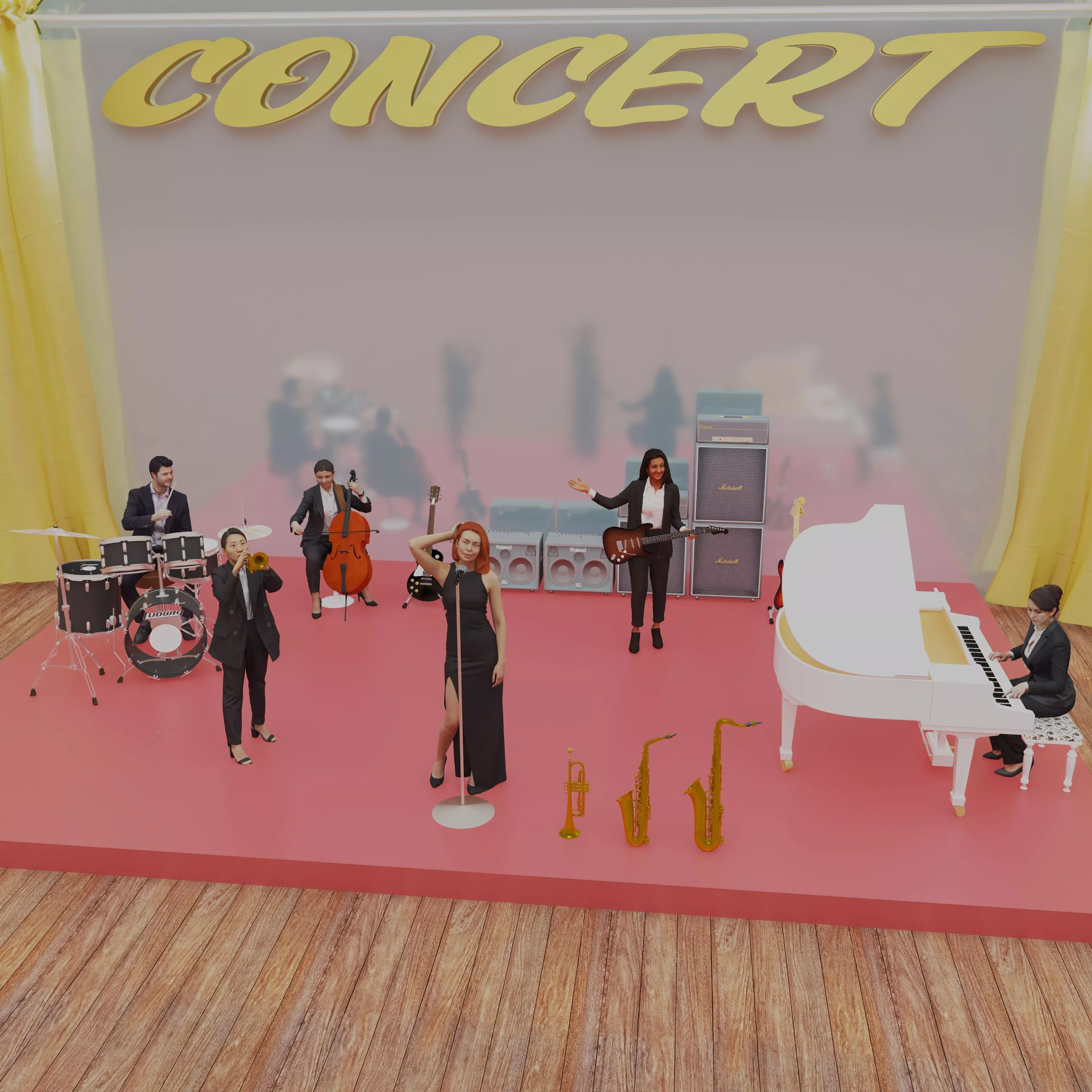 Concert 3D model
