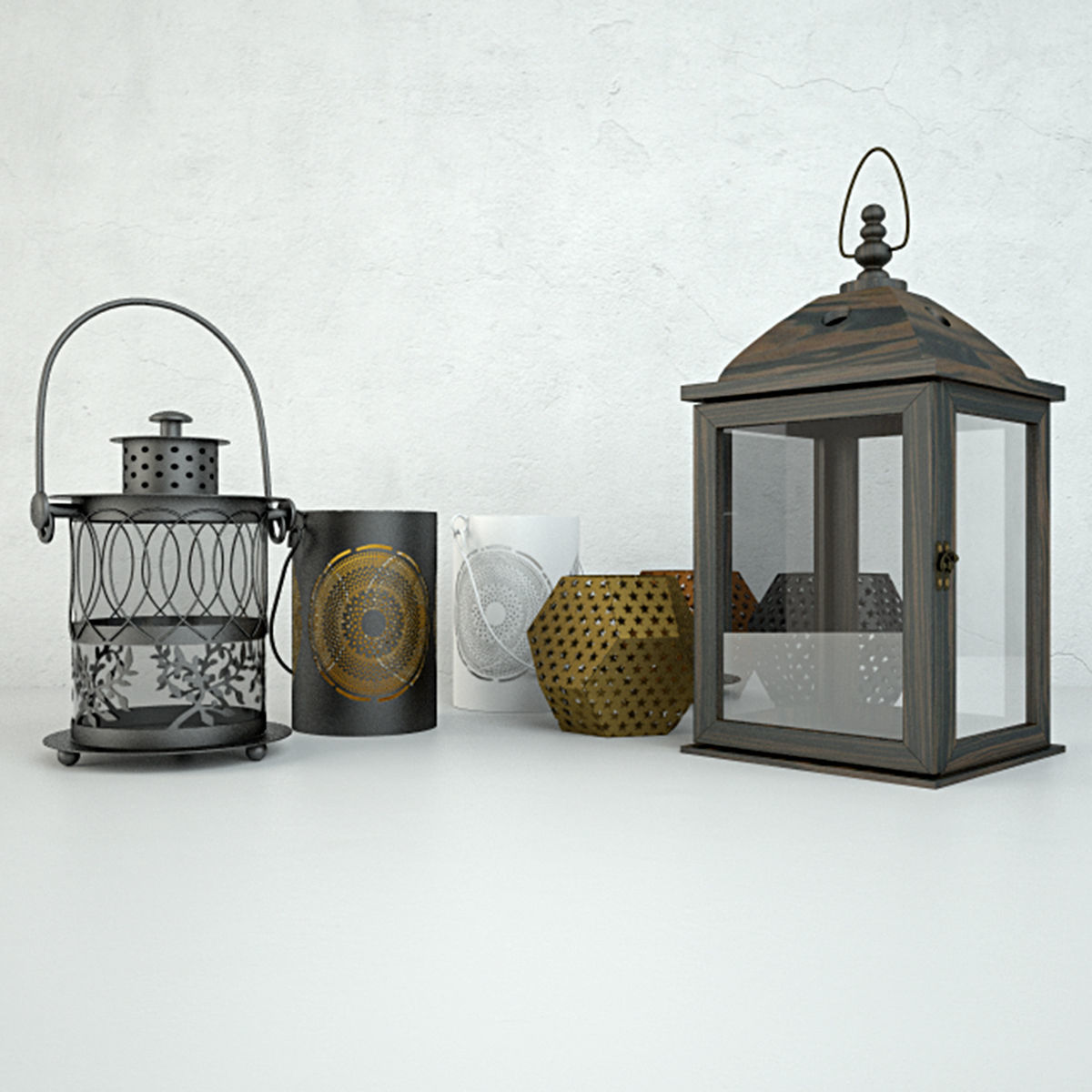 Lanterns by Jysk 3D model_1