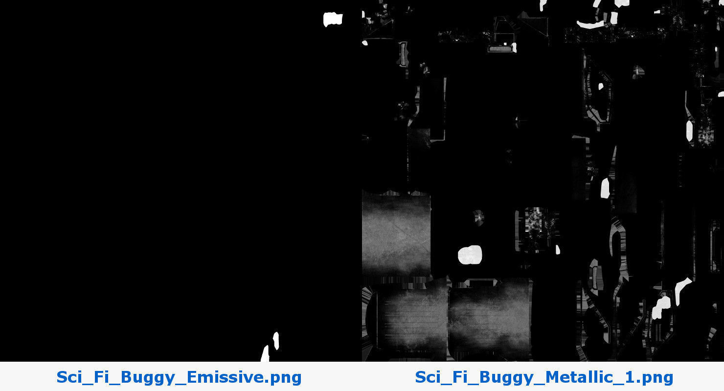 Sci Fi Buggy Low-poly 3D model_11