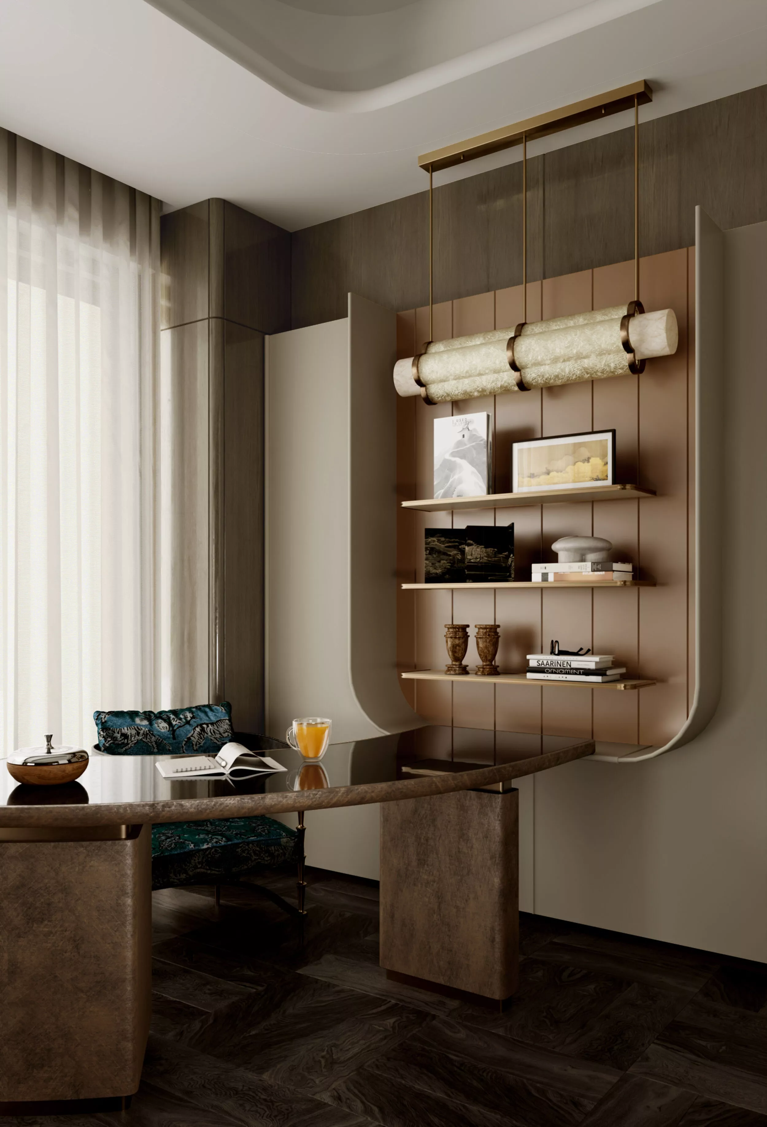 Italian-style modern study-room 3D model