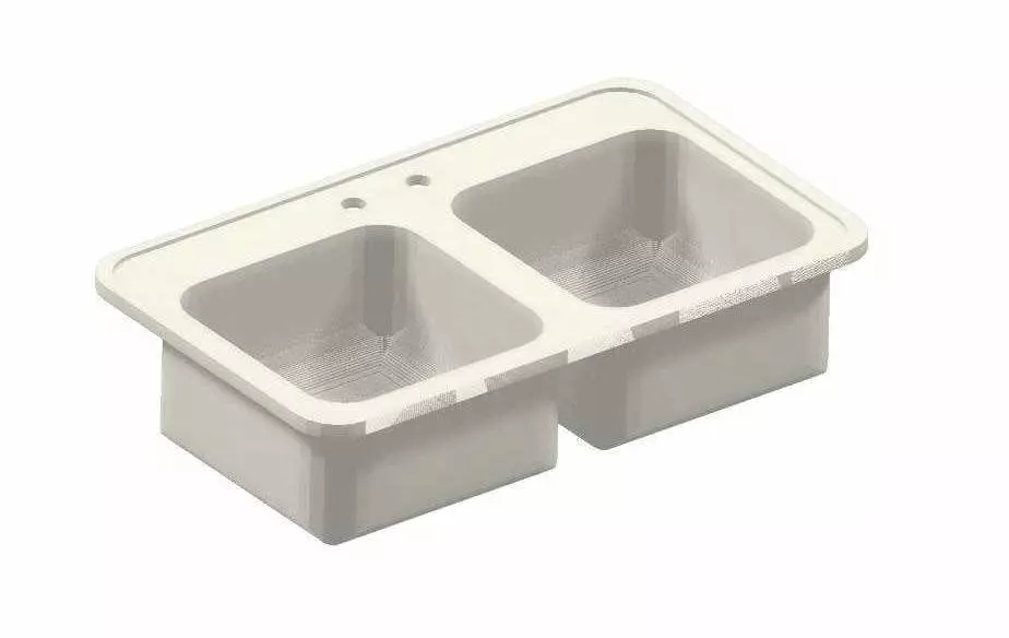Miniature Kitchen Sink 3D Printable Ready 3D print model_0