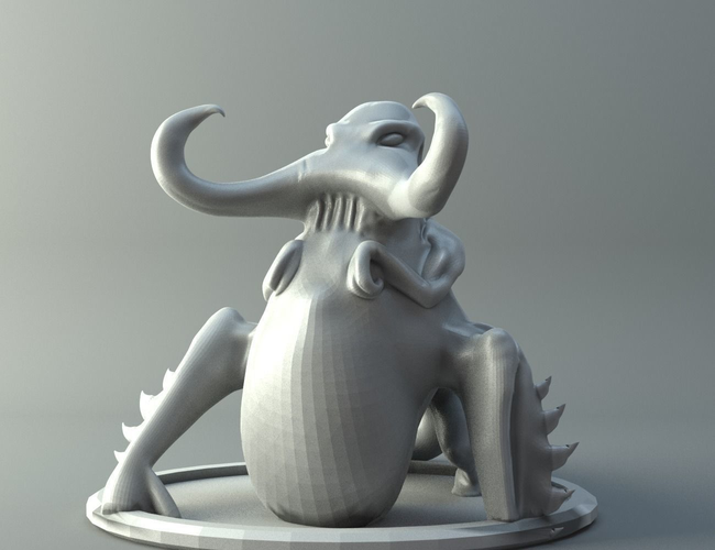 Swamp monster Free 3D print model