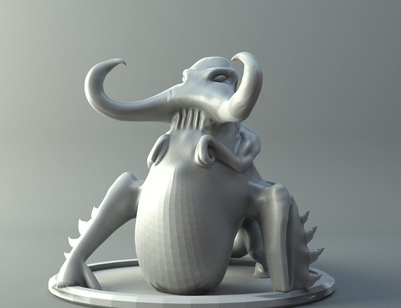 Swamp monster Free 3D print model