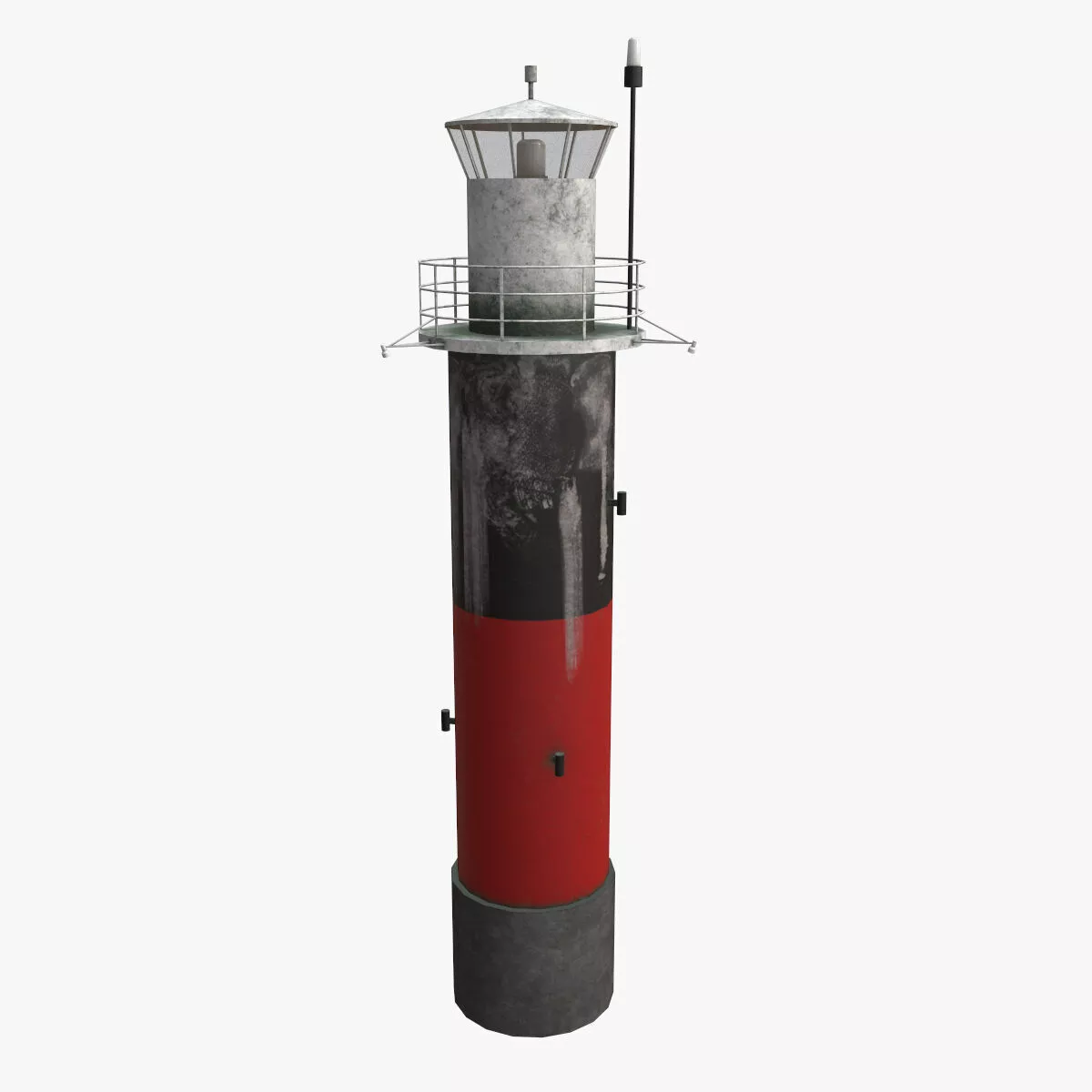 Lighthouse Pinhatten --197-- Low-poly 3D model