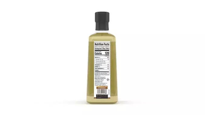 Organic Peanut Oil 3D model 4