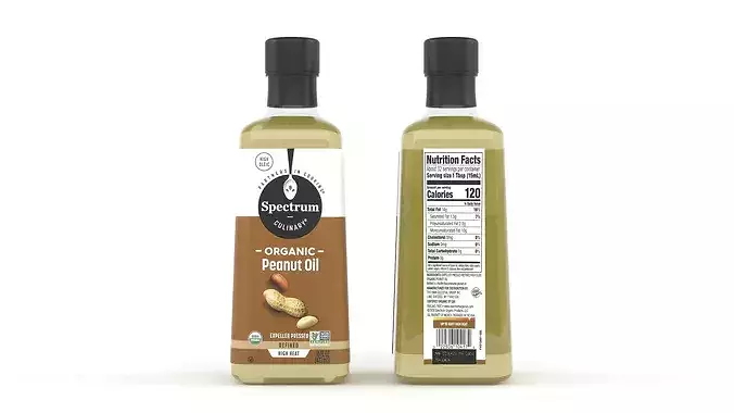 Organic Peanut Oil 3D model
