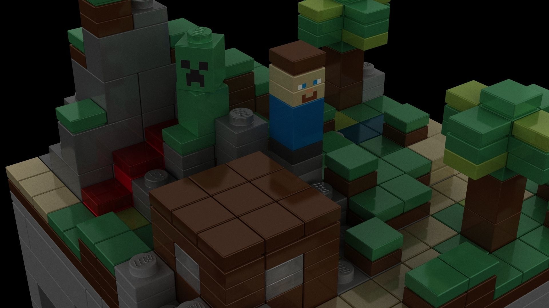 Minecraft Lego 3D model_7