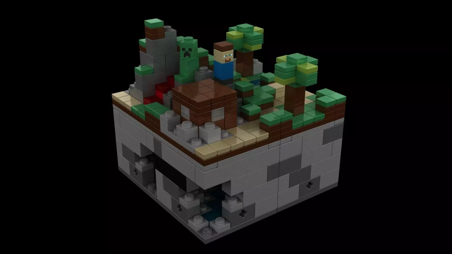 Minecraft Lego 3D model_0