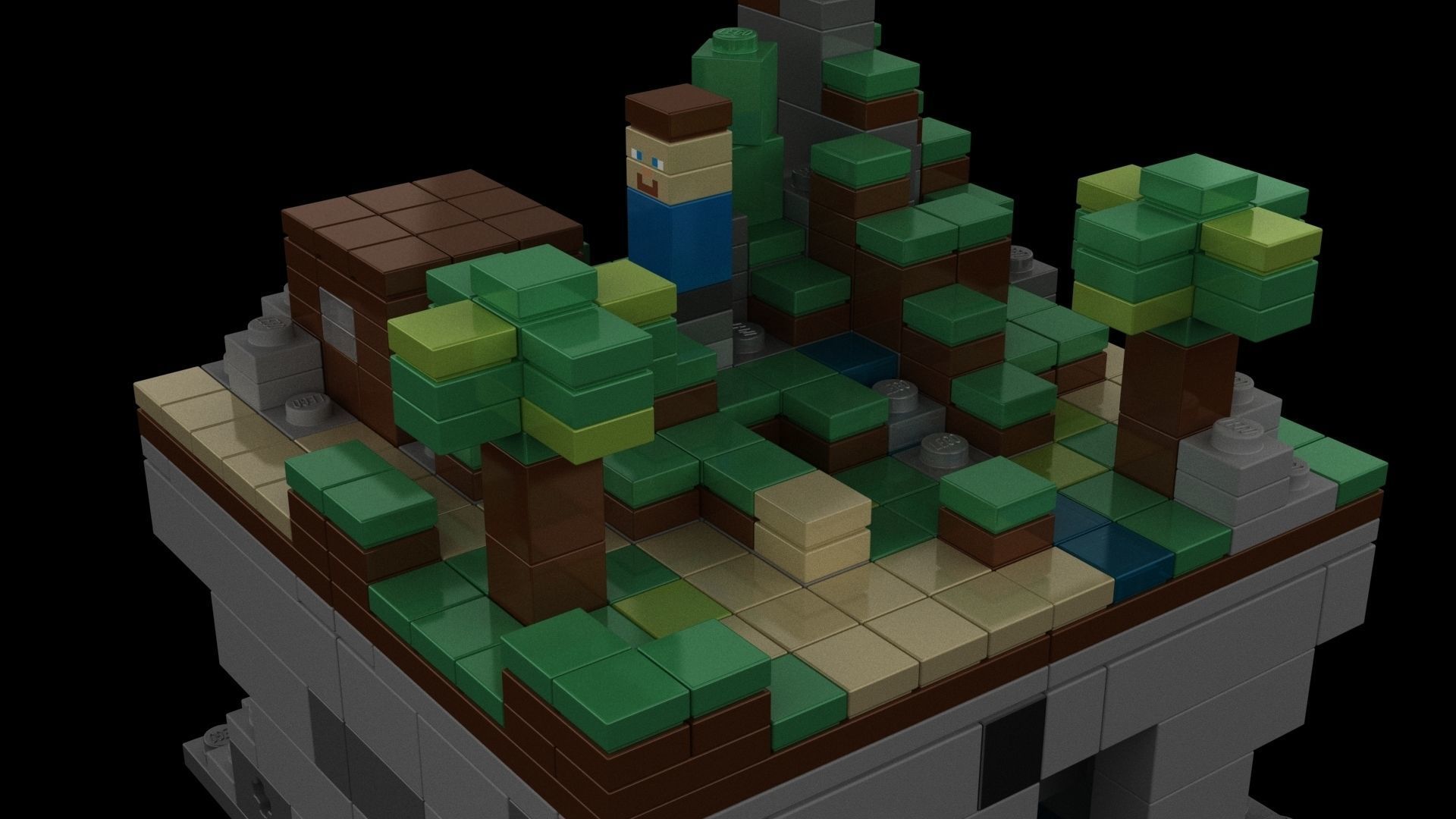 Minecraft Lego 3D model_6