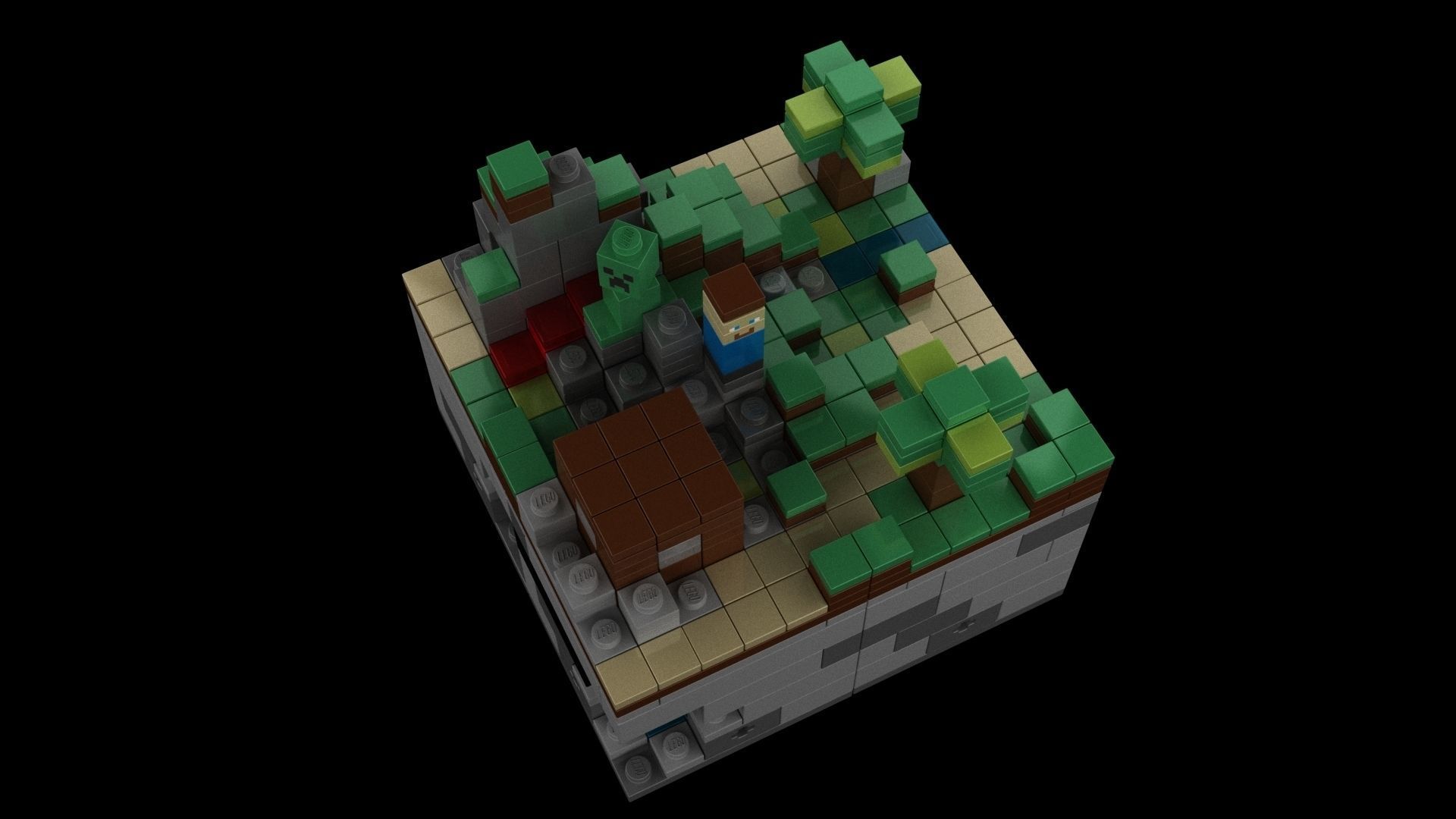 Minecraft Lego 3D model_3