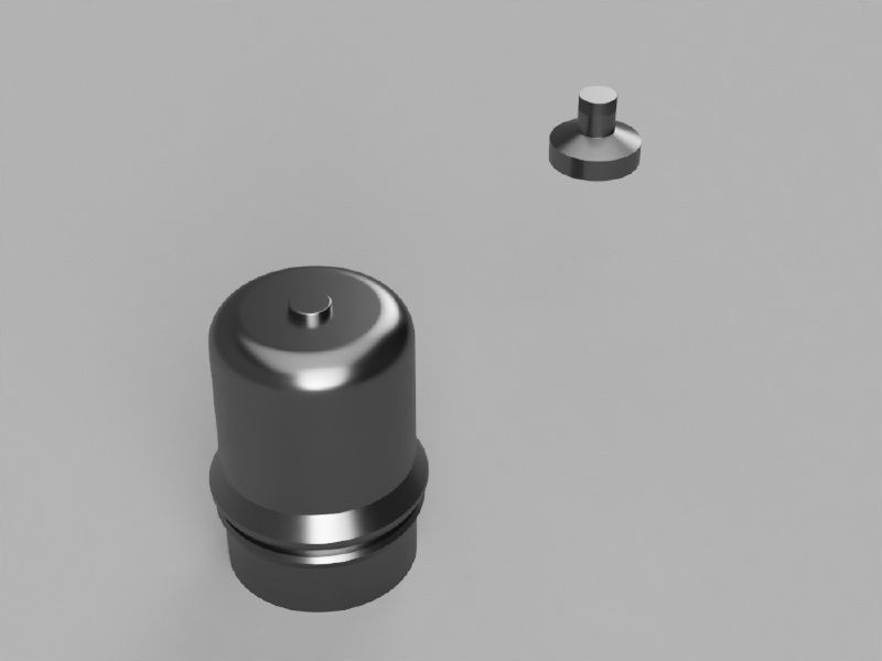 Rey TFA The Force Awakens Backpack Cannister Bottle Star Wars 3D print model_1