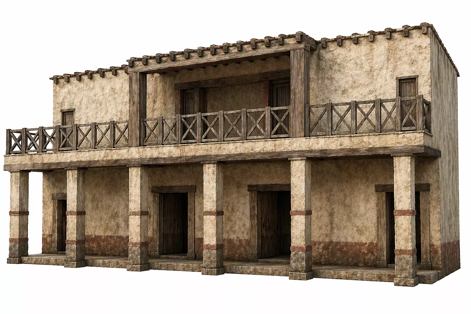 Roman Villa STL Gladiator Era House Spartacus Inspired 3D print model