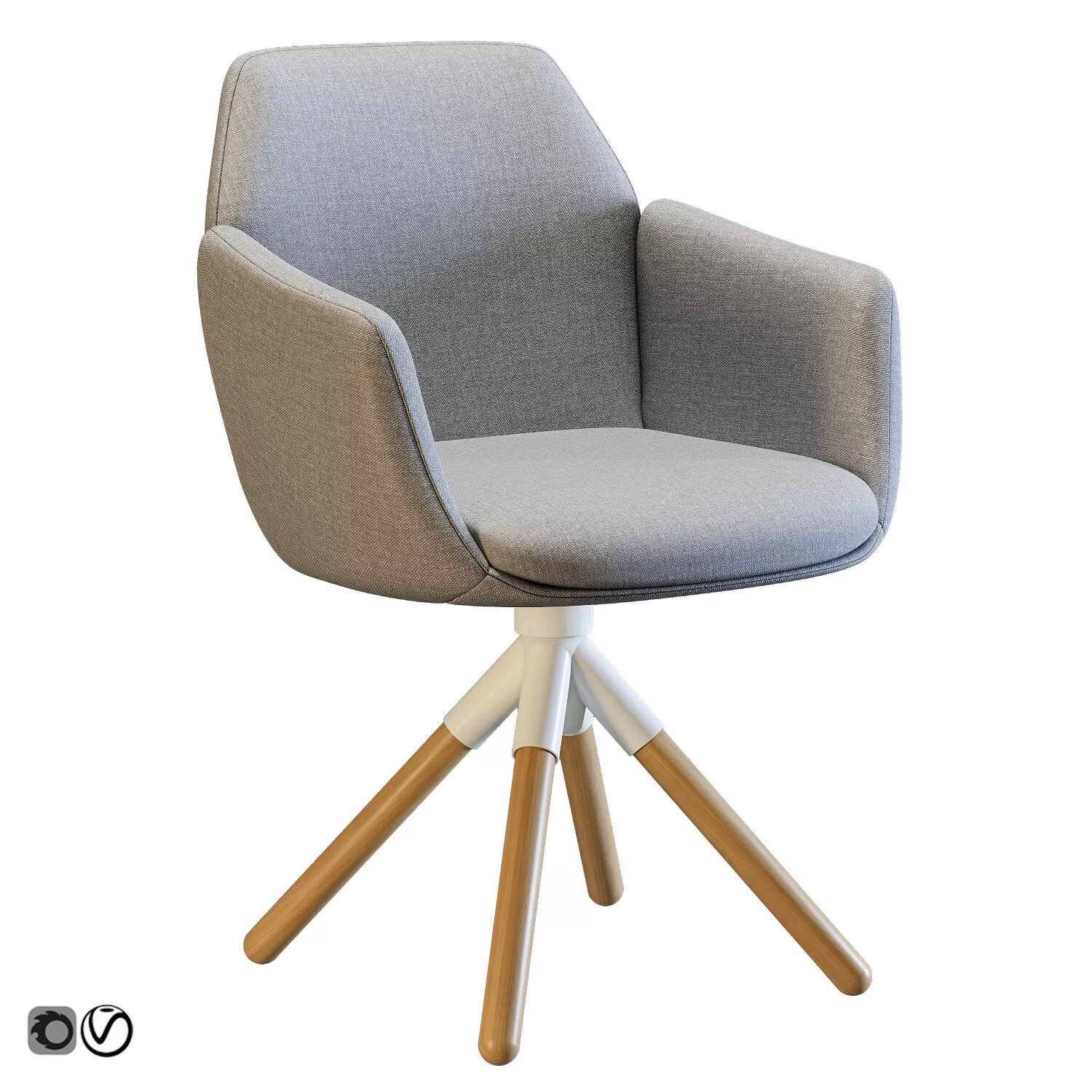 Haworth Poppy Office Chair 3D model