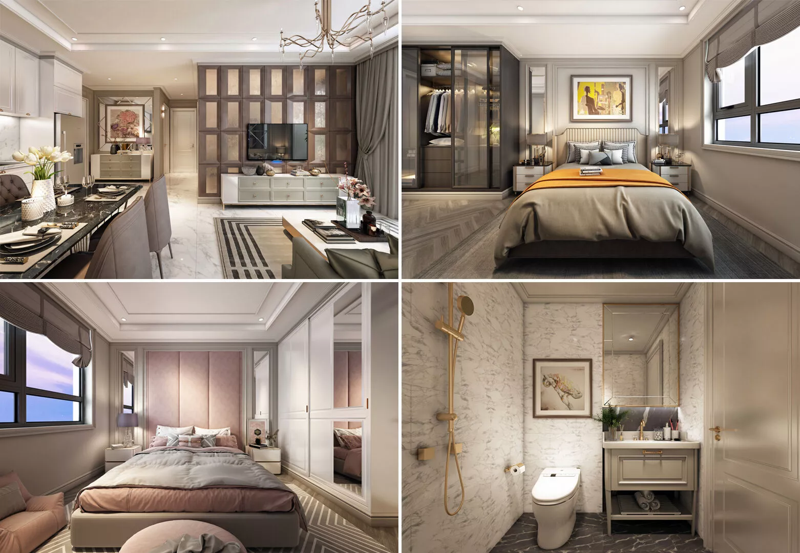 BT Apartment Interior Full Rooms 3D model