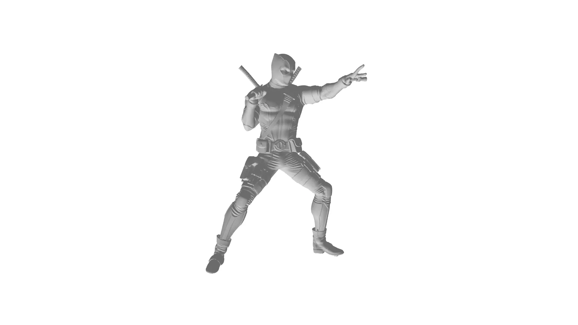 Deadpool v2 Free 3D print model