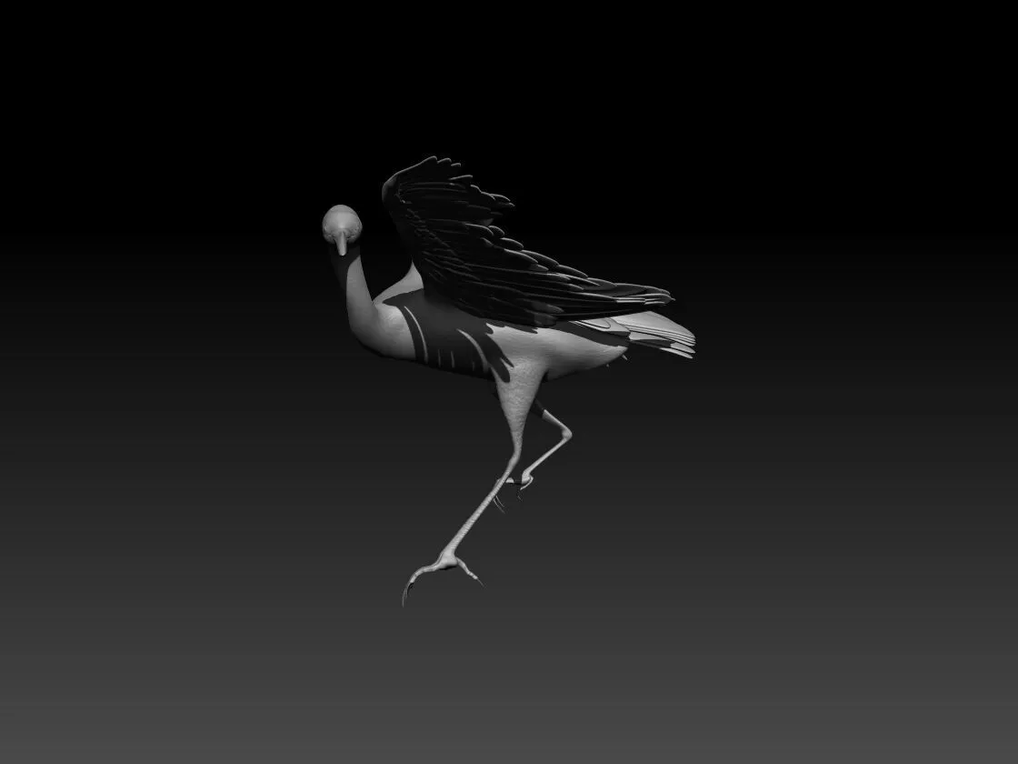 Detailed Wildlife Bird Statue - High Poly STL for Printing 3D print model