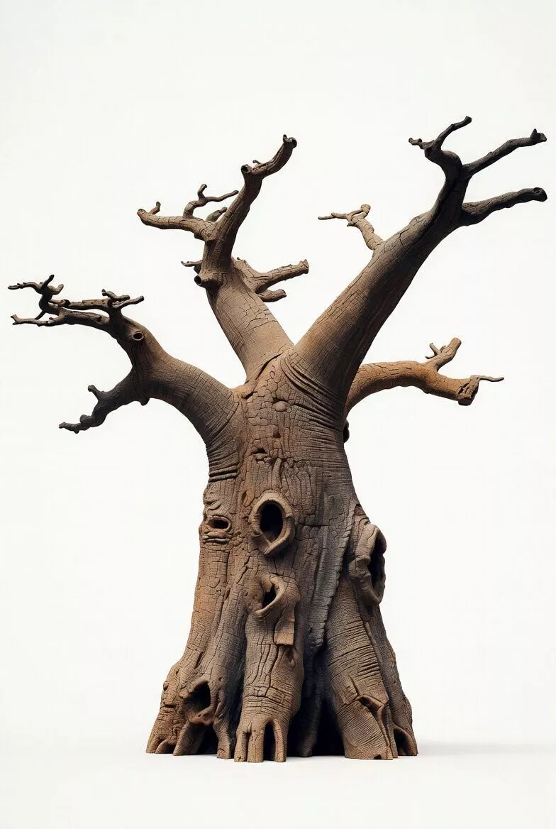 Baobab Dead Tree Sculpture 3D Model 3D print model