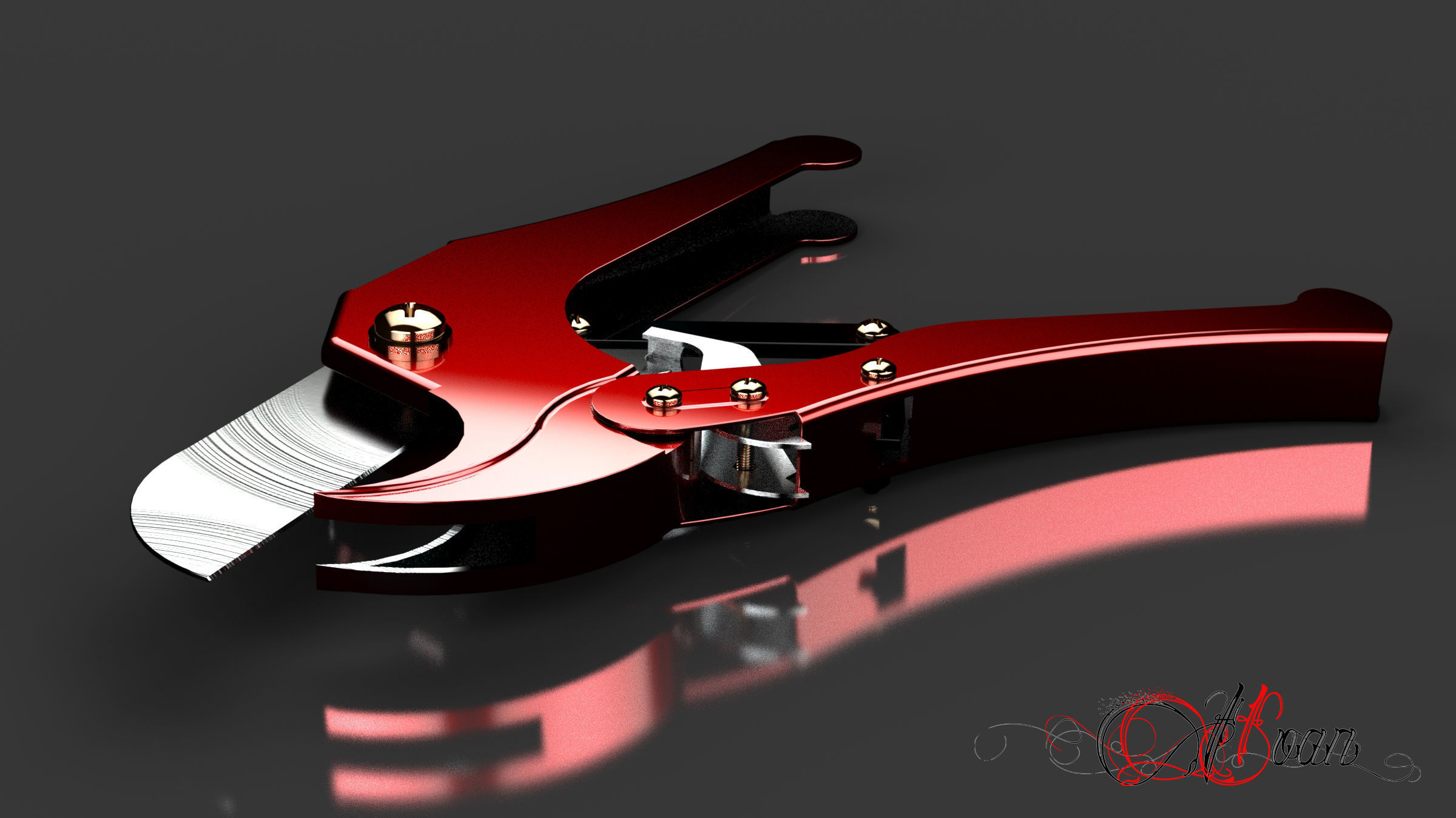 Pipe Cutter 3D model_1