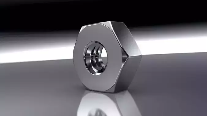 ALL METRIC NUTS IN ONE FILE 3D model
