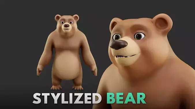 Bear VI - Stylized Cartoon