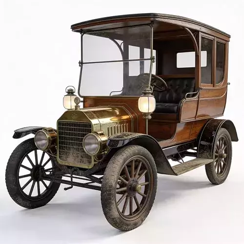 20th Century Brass Era Coupe 3D Model