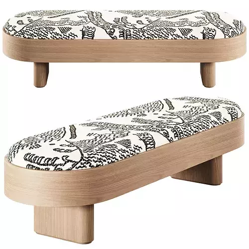 Delano Bench By ReDeco 3D model 5
