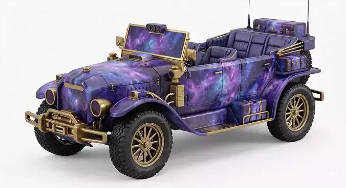 20th Century Galaxy Edition Brass Era Car 3D Model