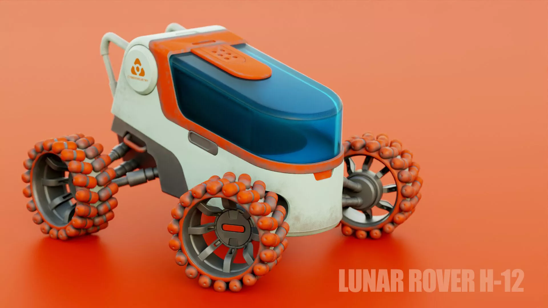 LUNAR ROVER H-12 RIGGED 3D model