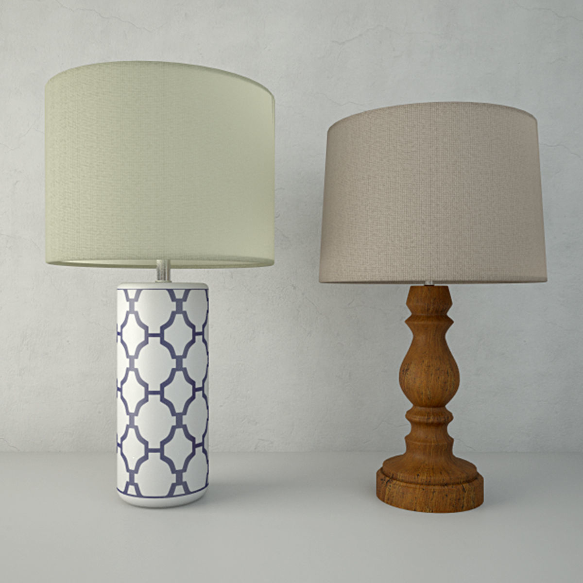 Table Lamps by ZARA HOME 2 3D model_3
