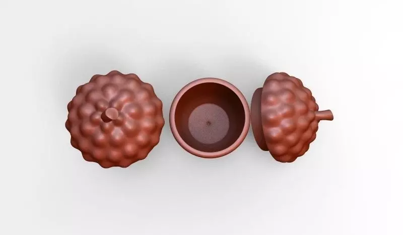 Acorn ceramic canister kitchen decor 3D print model