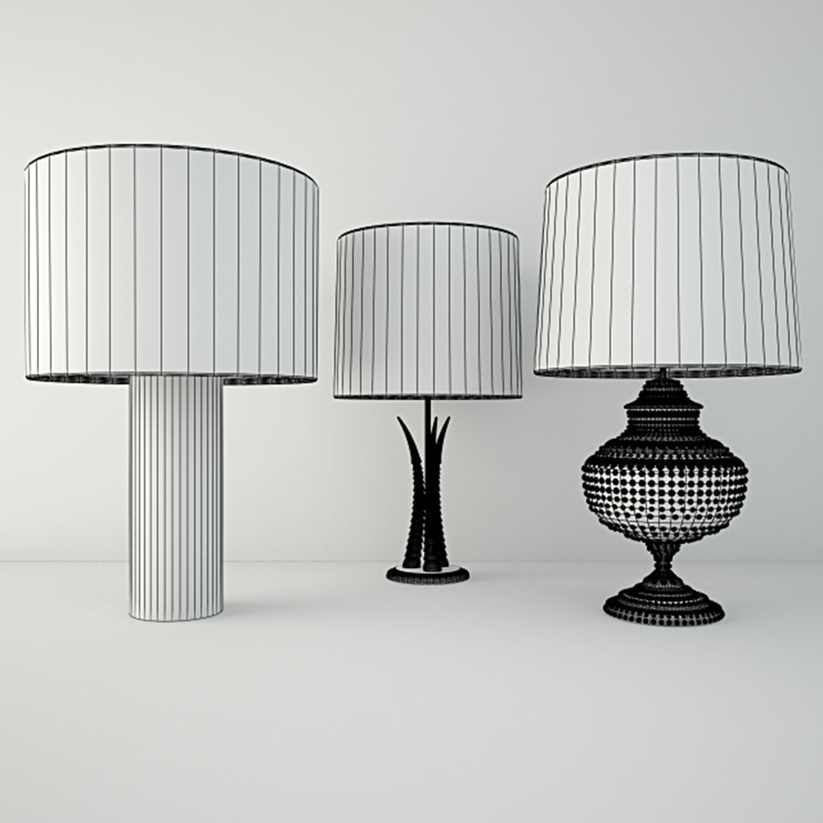 Table Lamps by ZARA HOME 3 3D model_2