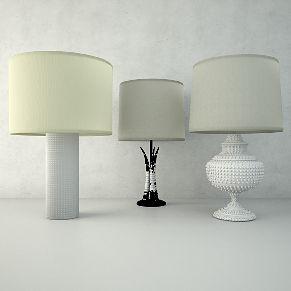 Table Lamps by ZARA HOME 3 3D model_1